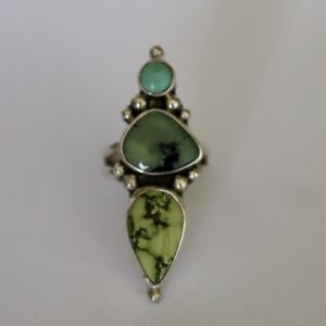 Turquoise Totem ring {size  7 1/4}