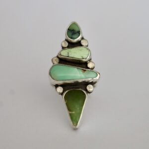 Turquoise Totem ring {size  7.5}