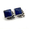 Lapis Lazuli statement stud earrings - Image 2