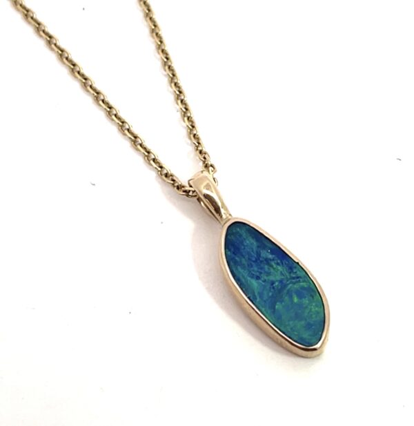 Gold  Opal Necklace